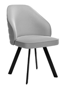 Кухонный стул dikline 276 Е28 светло-серый  ножки черные в Элисте