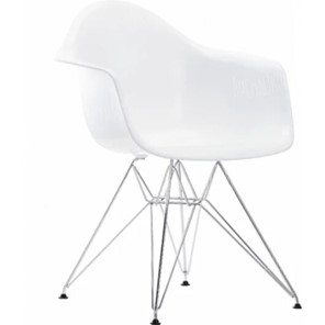 Обеденный стул DSL 330 Chrom (белый) в Элисте