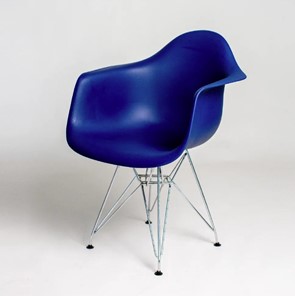Обеденный стул DSL 330 Chrom (темно-синий) в Элисте