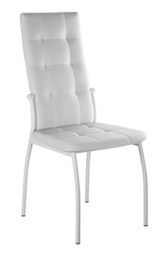 Обеденный стул Галс-М, к/з Pegasso белый, ножки белые в Элисте