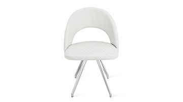 Обеденный стул Гэтсби К4 (Белый матовый/Кож.зам Polo White) в Элисте - предосмотр 3