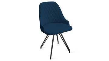 Кухонный стул Гранд К4 (Черный муар/Велюр Confetti Blue) в Элисте