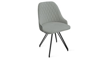 Обеденный стул Гранд К4 (Черный муар/Велюр Confetti Silver) в Элисте - предосмотр