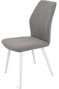 Кухонный стул Кальяри, ноги белые круглые XL (R32)/велюр T180 Светло-серый в Элисте - предосмотр