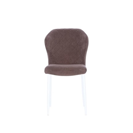 Кухонный стул Leset Шейл (Белый/велюр ULTRA CHOCOLATE) в Элисте - изображение