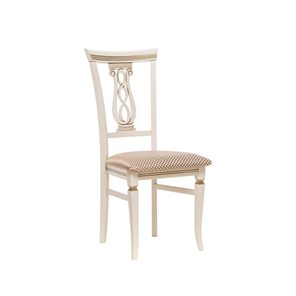 Обеденный стул Leset Юта (Слоновая кость 1013 + золотая патина) в Элисте - предосмотр