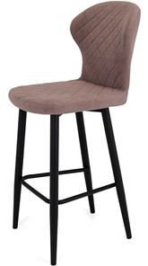 Обеденный стул Марио барный(Пыльная роза Т187/ноги черные) в Элисте - предосмотр