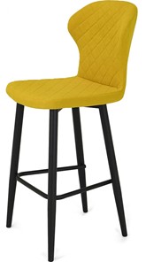 Кухонный стул Марио барный(Желтый Т182/ноги черные) в Элисте - предосмотр