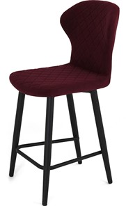 Обеденный стул Марио полубарный (Бордо Т175/ноги черные) в Элисте - предосмотр