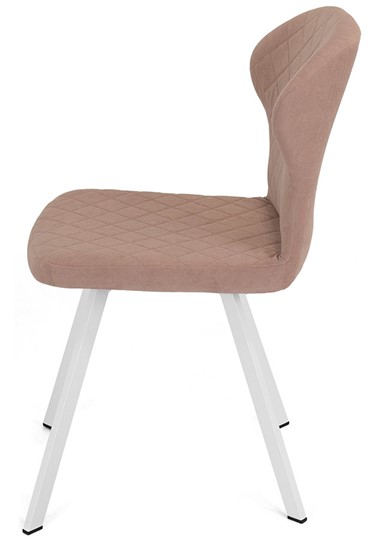 Обеденный стул Марио (Пудровый Т181/ноги белые) в Элисте - изображение 2