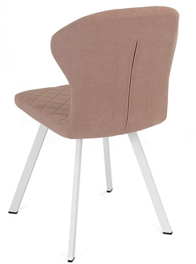 Обеденный стул Марио (Пудровый Т181/ноги белые) в Элисте - изображение 3