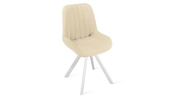 Обеденный стул Марвел Исп. 2 К2 (Белый матовый/Велюр Confetti Cream) в Элисте - предосмотр