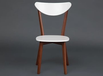 Обеденный стул MAXI (Макси), бук/МДФ 86x48,5x54,5 Белый/Коричневый арт.19583 в Элисте - предосмотр 1