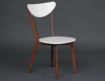 Обеденный стул MAXI (Макси), бук/МДФ 86x48,5x54,5 Белый/Коричневый арт.19583 в Элисте - предосмотр 2