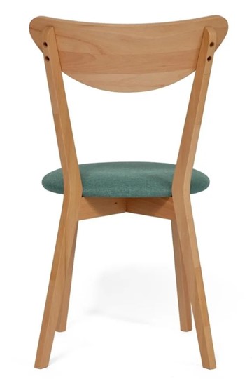 Обеденный стул MAXI (Макси), бук/ткань 86x48,5x54,5 Морская волна/ натуральный бук (2 шт) арт.11773 в Элисте - изображение 3