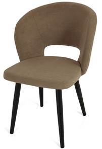 Обеденный стул Мишель, ноги R38 черные/велюр T184 Кофе с молоком в Элисте - предосмотр 2