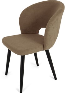 Обеденный стул Мишель, ноги R38 черные/велюр T184 Кофе с молоком в Элисте - предосмотр