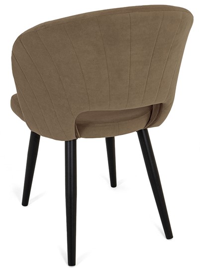 Обеденный стул Мишель, ноги R38 черные/велюр T184 Кофе с молоком в Элисте - изображение 4