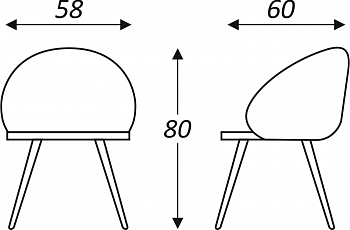Кухонный стул Моне (Изумрудный Т189/ноги черные) в Элисте - предосмотр 6