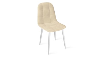 Обеденный стул Райс К1С (Белый матовый/Велюр Confetti Cream) в Элисте