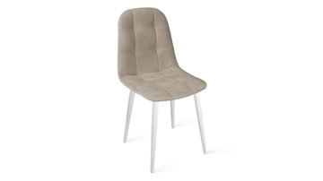 Обеденный стул Райс К1С (Белый матовый/Велюр Confetti Smoke) в Элисте