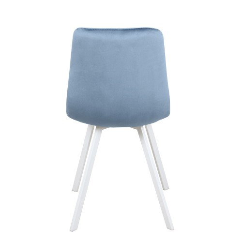 Кухонный стул Рокки WX-221 эмаль белая велюр голубой в Элисте - изображение 5