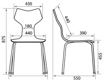 Кухонный стул Roxy wood chrome, ткань A в Элисте - предосмотр 2