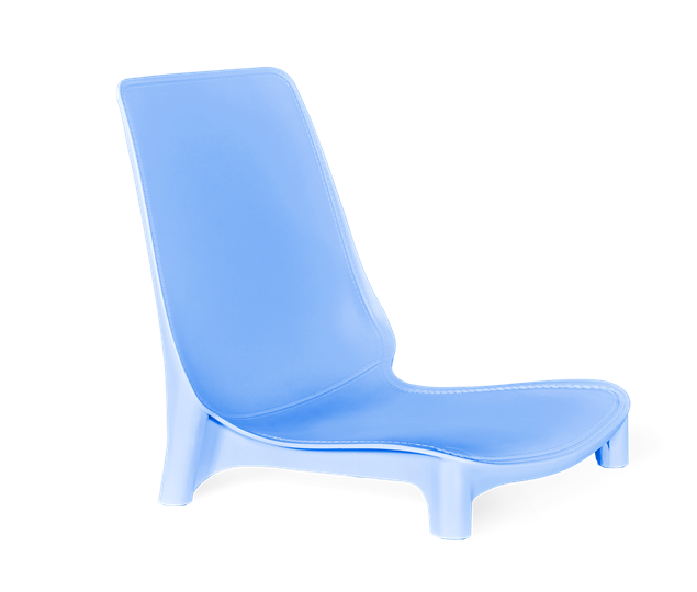 Обеденный стул SHT-ST75/S424-C (голубой/коричневый муар) в Элисте - изображение 1