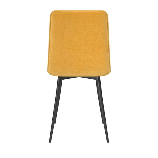 Обеденный стул Тахо, велюр тенерифе куркума/Цвет металл черный в Элисте - изображение 3