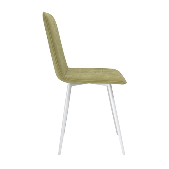 Кухонный стул Тахо, велюр тенерифе нефрит/Цвет металл белый в Элисте - изображение 2