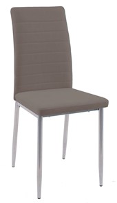 Обеденный стул Текс, микровелюр B5 latte, ножки хром в Элисте