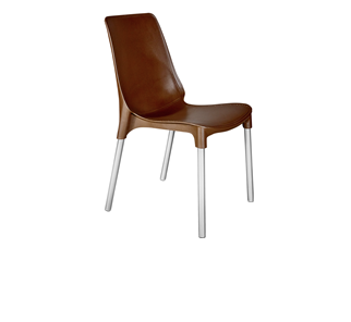 Обеденный стул SHT-ST75/S424 (коричневый/хром лак) в Элисте