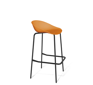 Барный стул SHT-ST19/S29 (оранжевый/черный муар) в Элисте