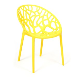 Кресло BUSH (mod.017) пластик 60*58,5*80 желтый, арт.19619 в Элисте
