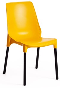 Обеденный стул GENIUS (mod 75) 46x56x84 желтый/черные ножки арт.15281 в Элисте