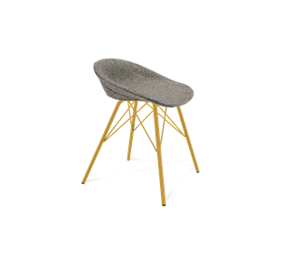 Обеденный стул SHT-ST19-SF1 / SHT-S37 (коричневый сахар/золото) в Элисте - предосмотр
