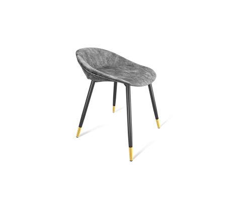 Обеденный стул SHT-ST19-SF1 / SHT-S95-1 (дымный/черный муар/золото) в Элисте - изображение