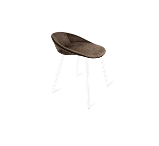 Обеденный стул SHT-ST19-SF1 / SHT-S95-1 (кофейный трюфель/белый муар) в Элисте - предосмотр