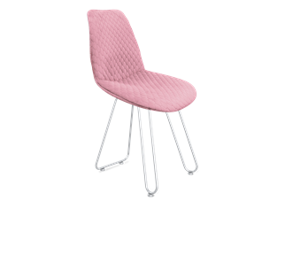 Обеденный стул SHT-ST29-С22 / SHT-S106 (розовый зефир/хром лак) в Элисте - предосмотр