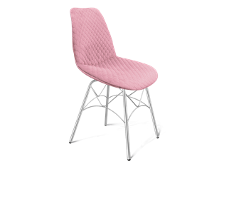Обеденный стул SHT-ST29-С22 / SHT-S107 (розовый зефир/хром лак) в Элисте