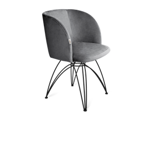 Обеденный стул SHT-ST33 / SHT-S112 (угольно-серый/черный муар) в Элисте