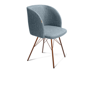 Обеденный стул SHT-ST33 / SHT-S37 (синий лед/медный металлик) в Элисте