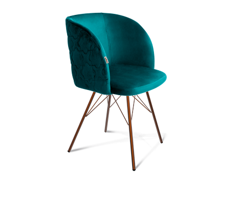 Обеденный стул SHT-ST33-1 / SHT-S37 (альпийский бирюзовый/медный металлик) в Элисте - изображение