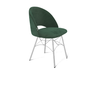 Обеденный стул SHT-ST34 / SHT-S107 (лиственно-зеленый/хром лак) в Элисте