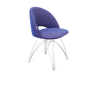 Обеденный стул SHT-ST34 / SHT-S112 (синий мираж/хром лак) в Элисте