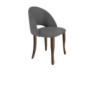 Обеденный стул SHT-ST34 / SHT-S122 (платиново-серый/темный орех/черный муар) в Элисте
