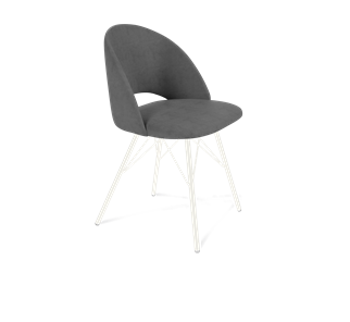 Обеденный стул SHT-ST34 / SHT-S37 (платиново-серый/белый муар) в Элисте