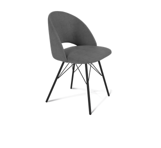 Обеденный стул SHT-ST34 / SHT-S37 (платиново-серый/черный муар) в Элисте