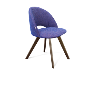 Обеденный стул SHT-ST34 / SHT-S39 (синий мираж/темный орех) в Элисте