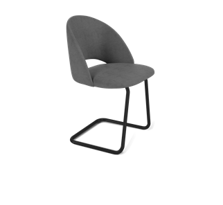 Обеденный стул SHT-ST34 / SHT-S45-1 (платиново-серый/черный муар) в Элисте - предосмотр